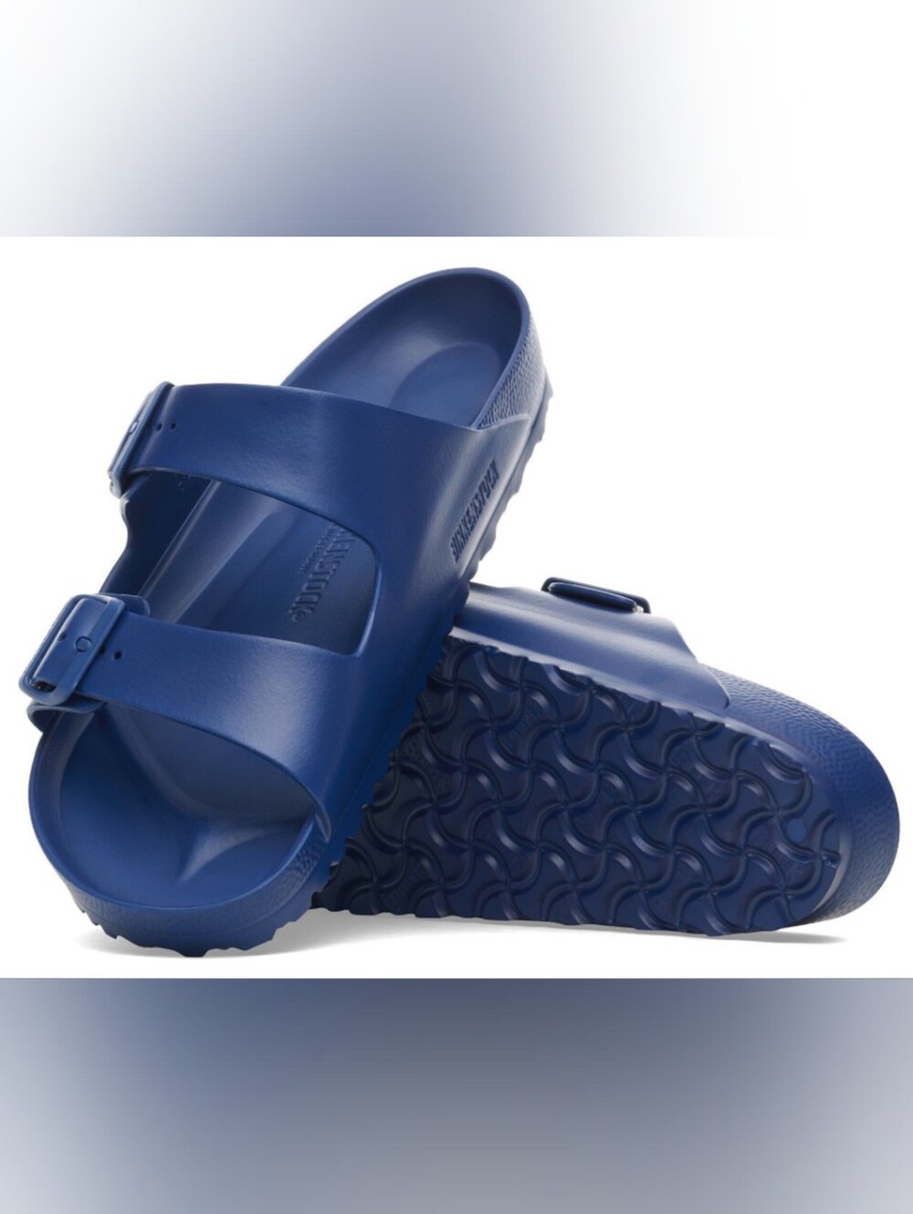 Birkenstock Arizona Essentials EVA Navy Slip-On Sandals Size W7/M5 Used Exc